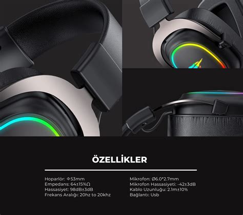 Havit Gamenote H2002P Rgb 7.1 Usb Mikrofonlu Siyah Gaming Fiyatı