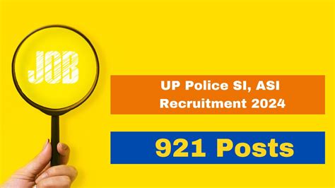 Up Police Si Asi Recruitment Registration Process For