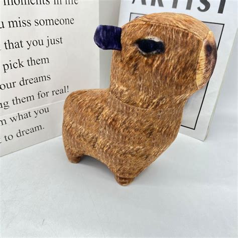 Имитация капибары, плюшевая игрушка капибара, мультяшная капибара ...