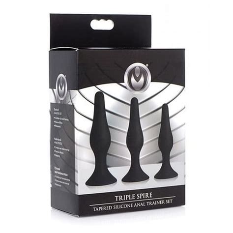 Triple Spire Tapered Silicone Anal Trainer Set Leisure Time Direct