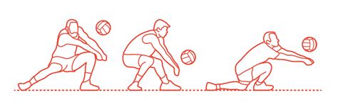 Volleyball Dig Dimensions & Drawings | Dimensions.com