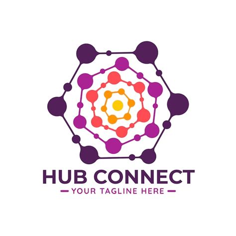 Free Vector Hub Logo Design Template