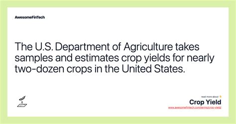 Crop Yield | AwesomeFinTech Blog