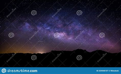 Milky Way Breathtaking Scenery Stock Image Cartoondealer