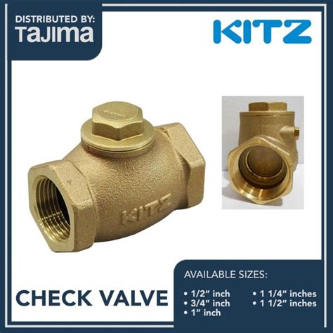 VALVE Kitz Japan Brass Swing Check Valve AKR 125 Psi Lazada PH