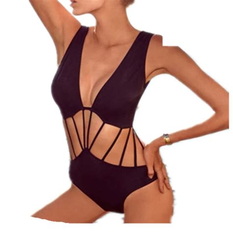 Factory Custom Made Sexy High Cut Transparent One Piece Swimsuit For Mature Women Swimwear Buy