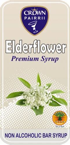 Crown Pairrii Elder Flower Mocktail Syrup Packaging Type Carton