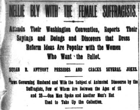 Nellie Bly with the Female Suffragists - Washington DC Convention of ...