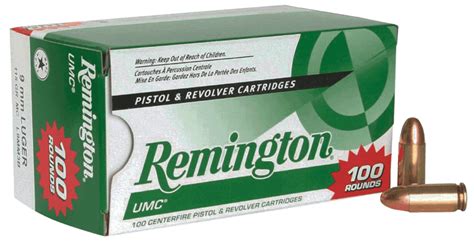 Remington Ammunition 23765 Umc Value Pack 9mm Luger 115 Gr Full Metal Jacket 100rd Box 6 Case