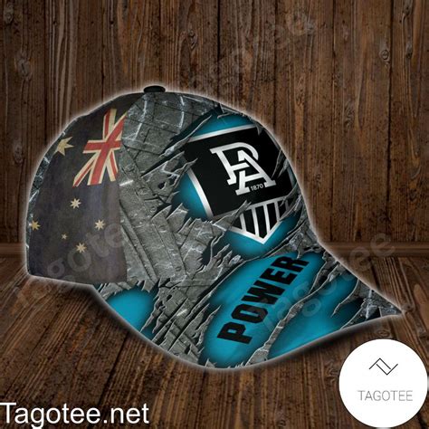 Port Adelaide Power Afl Custom Name Personalized Cap Tagotee
