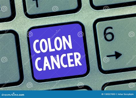 Word Writing Text Colon Cancer Business Concept For Cancer That Forms