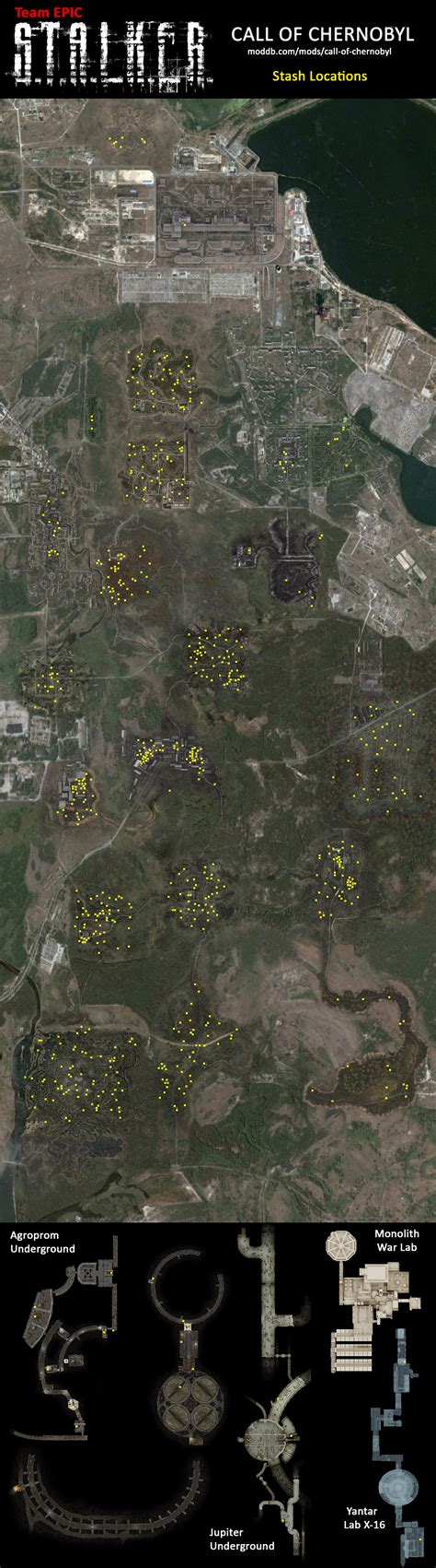 Complete 1920x4894 map of S.T.A.L.K.E.R. Anomaly, with stash locations ...