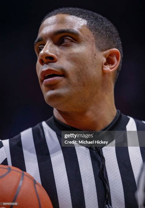 Ncaa Basketball Referee Courtney Green Is Seen During The Purdue