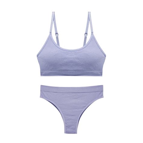 Seamless Women Bra Briefs Set Push Up Bra Crop Top Panties Sexy Lingerie Bralette Fitness