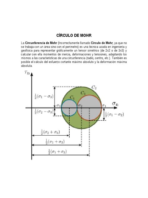 Círculo De Mohr Pdf Mecánica Geometría