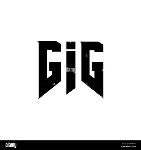 Gig Letter Logo Design For Technology Company Gig Logo Design Black