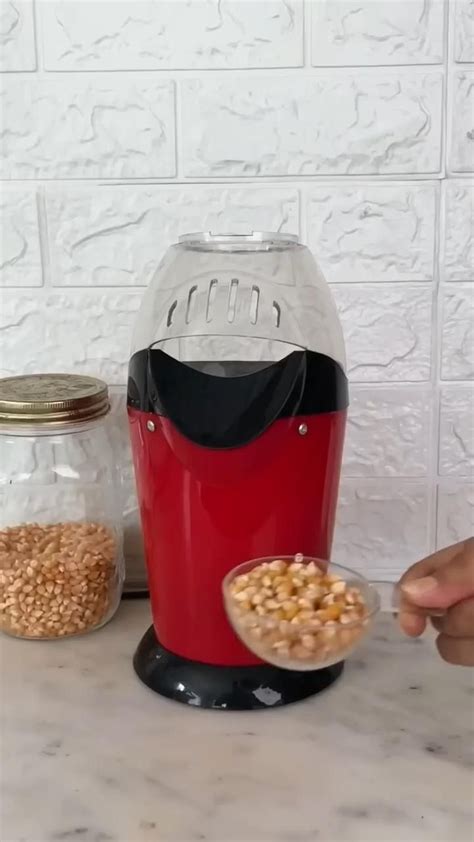 DASH Hot Air Popcorn Popper Maker With Measuring Cup To Portion Popping Corn Kernels Melt