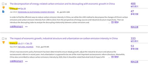 研究中心9篇论文入选2023年5月esi高被引论文 湖南大学资源与环境管理研究中心