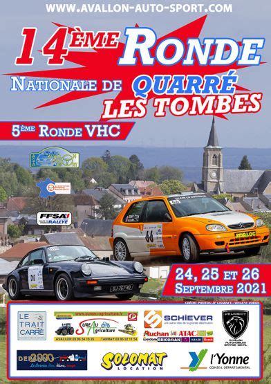 Le rallye Ronde de Quarré les Tombes 2021 annulé