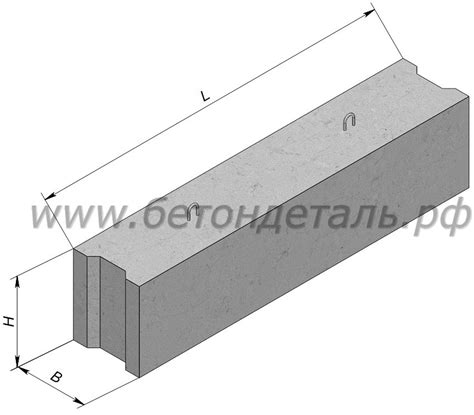Размеры и вес фундаментных блоков ФБС по ГОСТу, применение и ...
