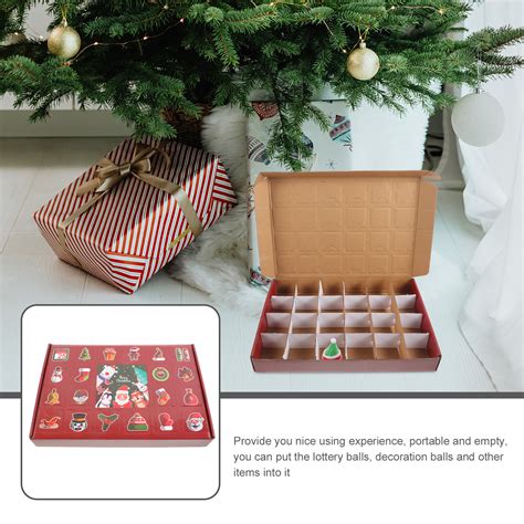 Baluue Christmas Compartment Raffle Box Gadget Raffle Box DIY Lottery
