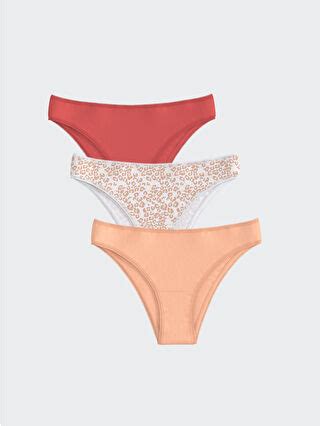 Patterned Bikini Briefs Pack S Z LR LC Waikiki