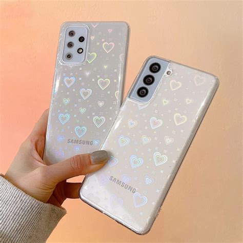 Estojo De Luxo Para O Coração Do Amor A Laser Samsung Galaxy S23 Plus