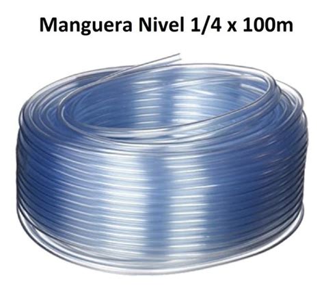 Manguera Para Nivel 1 4 Rollo 100 Mts kit De 2 Piezas Envío gratis