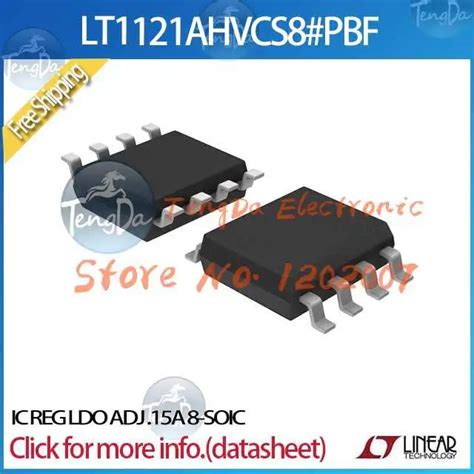 Free Shipping 5PCS/lot LT1121AHVCS8#PBF IC REG LDO ADJ .15A 8 SOIC ...