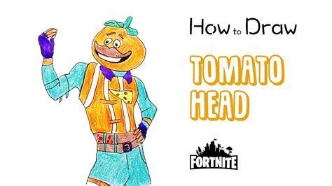 How To Draw Tomato Head From Fortnite Youtube