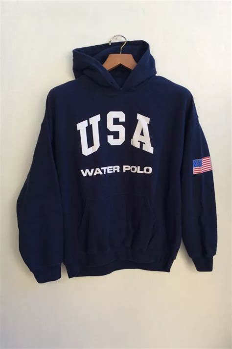 Vintage Usa Water Polo Hoodie Sweatshirt Urban Outfitters