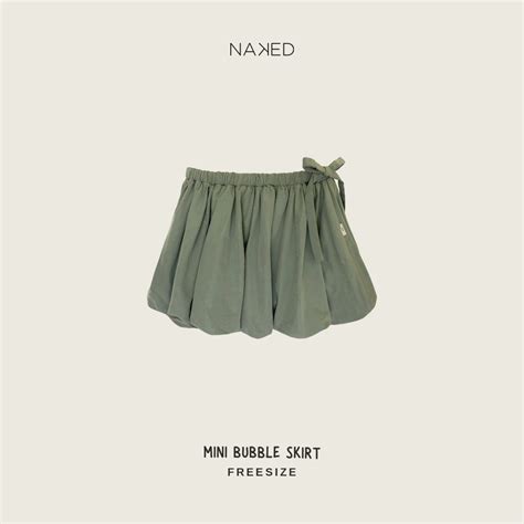 Ch N V Y Ng N C T D Y Eo D Ng B Ng Naked By V Mini Bubble Skirt Shopee Vi T Nam
