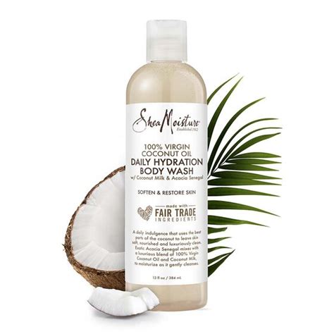 Shea Moisture 100 Virgin Coconut Oil Daily Hydration Body Wash 13oz Natural Oil Bar