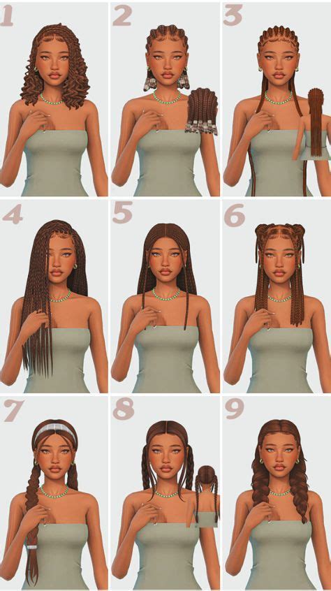 New Sims 4 Cc Hair Releases Sims 4 Cc Sims 4 Urban Hairs Sims 4 Hair Cc