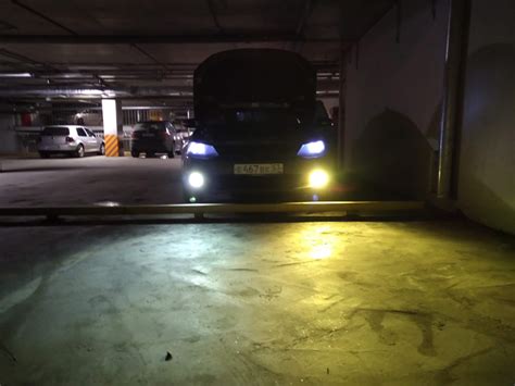 Трехрежимные светодиодные лампы в БИмодули ПТФ — Volkswagen Jetta VI, 1 ...