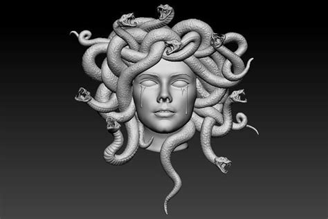 Medusa Face 3d Model 3d Printable Cgtrader