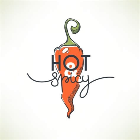 Sticker Red Spicy Hot Chili Pepper Royalty Free Vector Image