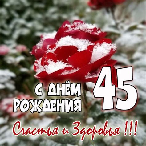 Открытки и прикольные картинки с днем рождения на 45 лет с пожеланиями ...