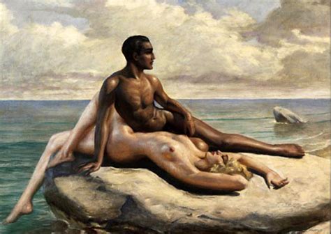 Man And Woman Naked At Sea La Conchiglia Di Venere