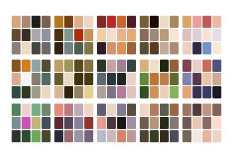 Almond Color Palette Trend Color Palette Guide Template Fit For