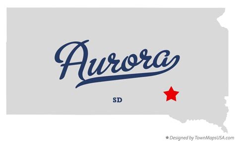 Map of Aurora, Aurora County, SD, South Dakota