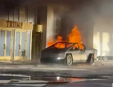 Cybertruck explodes in front of Las Vegas Trump hotel, killing driver