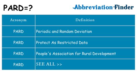 What does PARD mean?