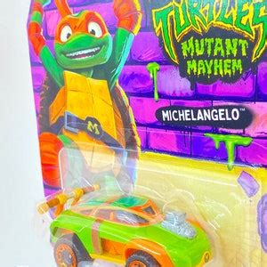 Michelangelo Teenage Mutant Ninja Turtles Mutant Mayhem Nickelodeon Hot Wheels Character