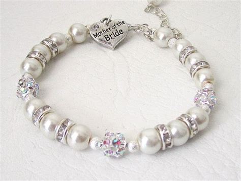 Ivory Pearl Mother Of The Bride Bracelet Grooms Mother Gift Parents