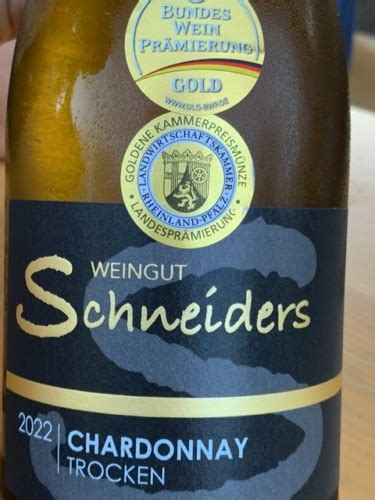 Weingut Schneiders Chardonnay Trocken Vivino US