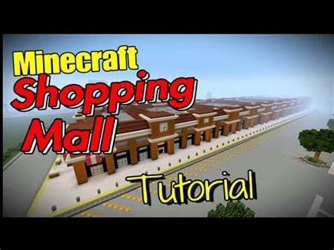 Minecraft Shopping Mall Tutorial Youtube