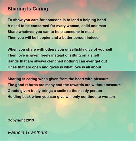 Sharing Is Caring