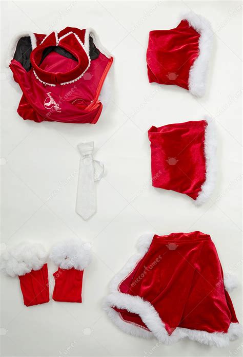 Women Vocal Derivative Sexy Lingerie Costume Christmas Clothing Plush Bodysuit With Cape And