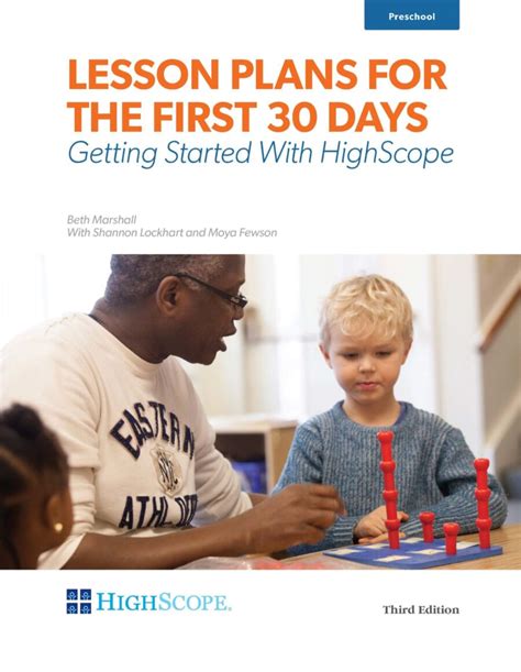 Lesson Plans For The First 30 Days Getting Started With Highscope